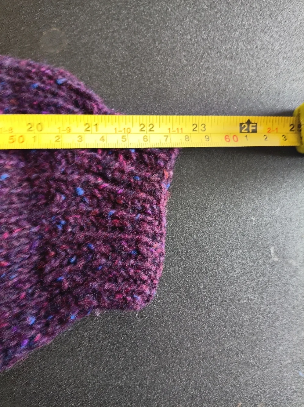 Vintage Handmade Cozy Purple Button-Front Women’s Sweater Cardigan Grandmacore - Picture 5 of 12